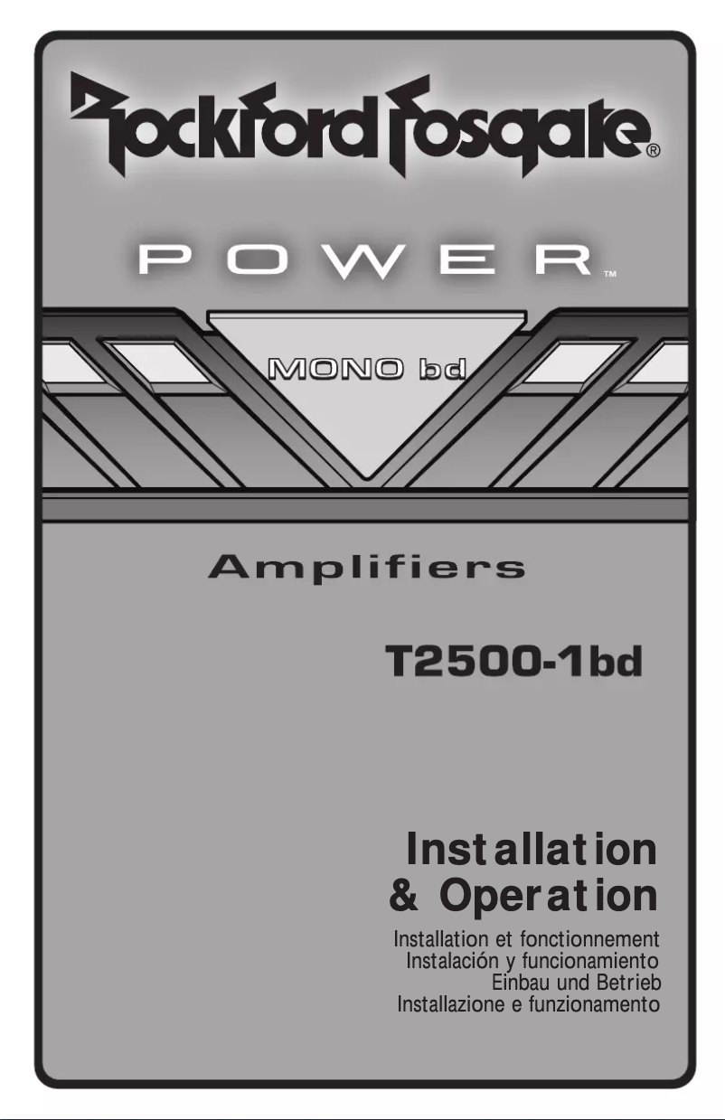 Image de la première page du manuel de l'appareil T1500-1bd