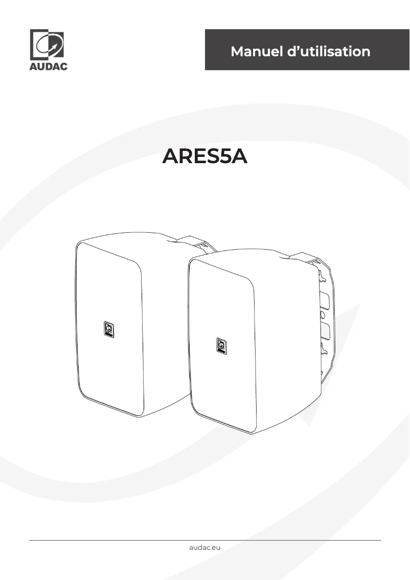 Image de la première page du manuel de l'appareil ARES5A