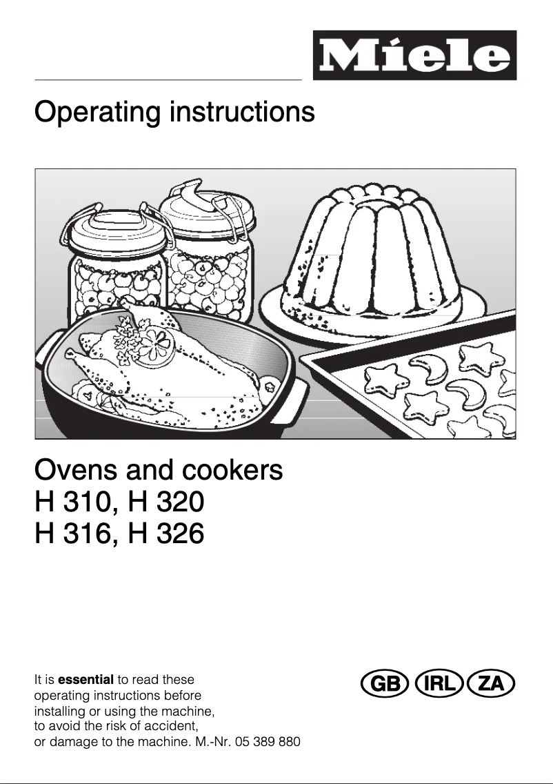 Page 1 de la notice Manuel utilisateur Miele H 310