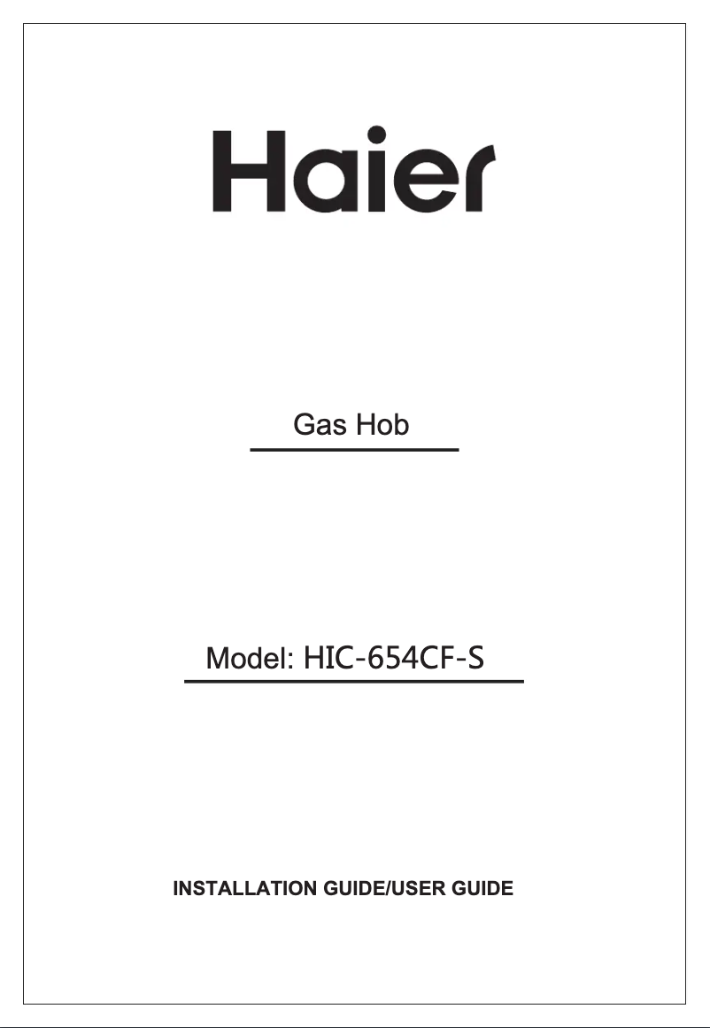 Page 1 de la notice Manuel utilisateur Haier HIC-654CF-S