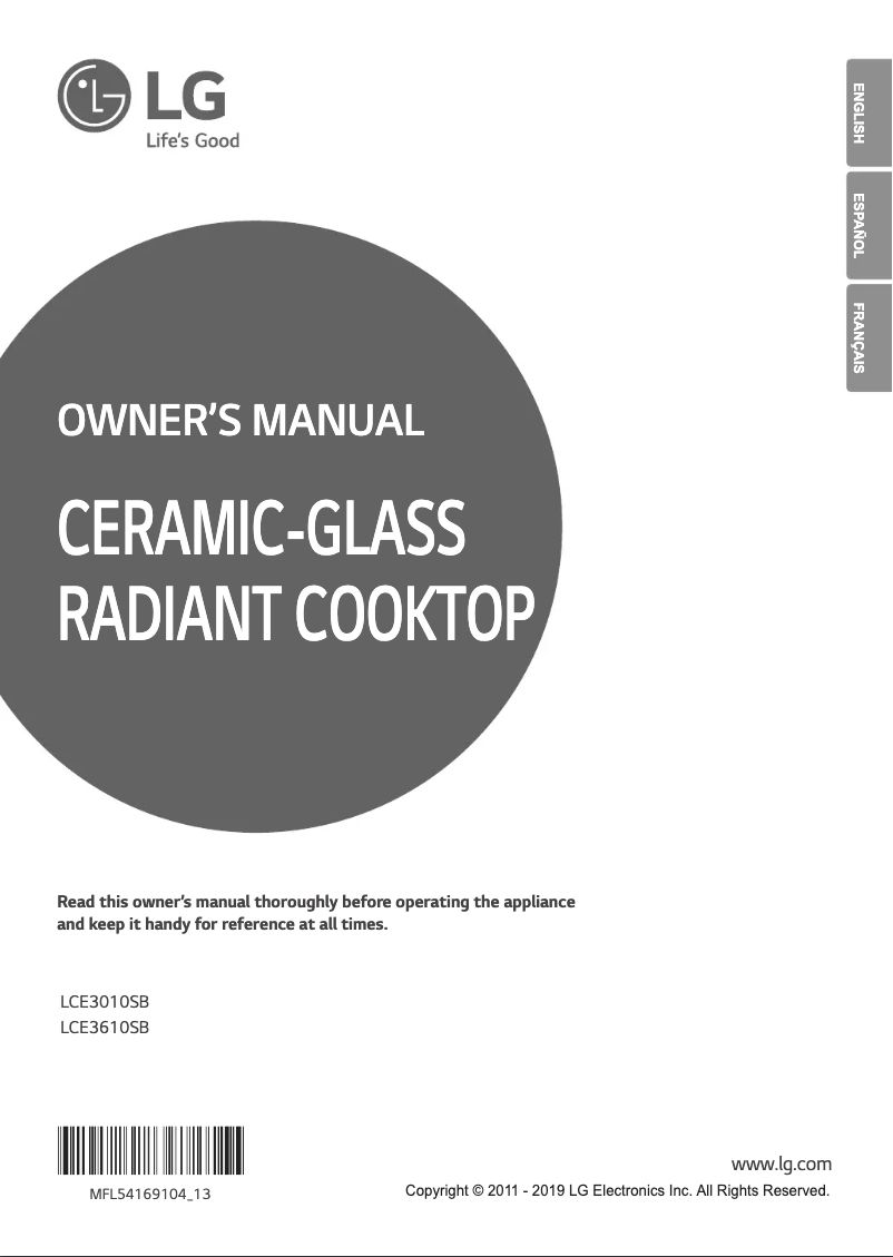 Página 1 del manual Manual de usuario LG LCE3010SB