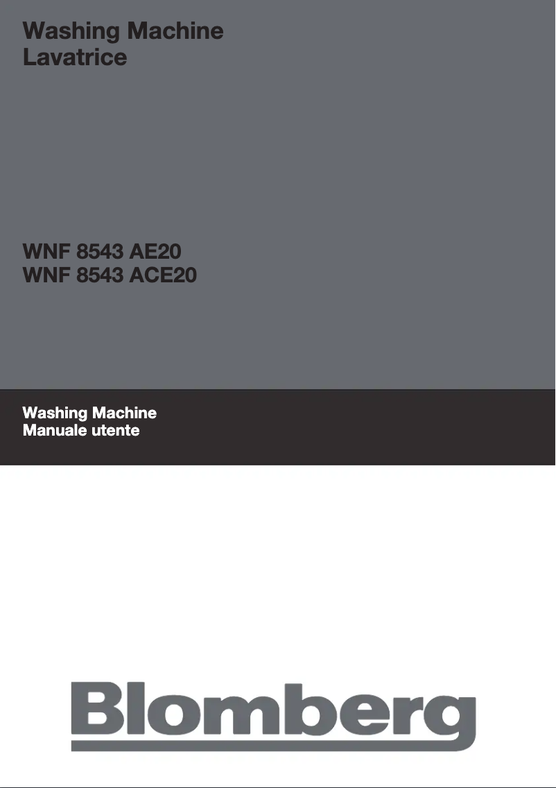 Page n°1 - Manuel utilisateur Blomberg WNF 8543 ACE20