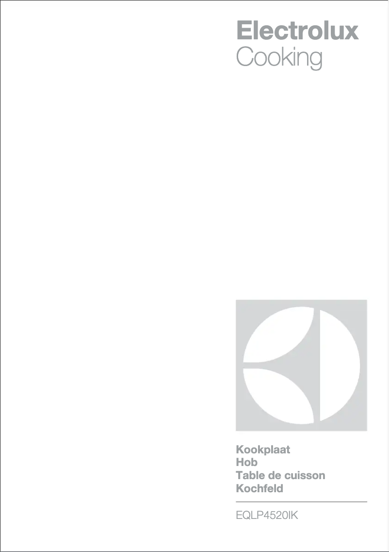Page n°1 - Manuel utilisateur Electrolux EQLP4520IK