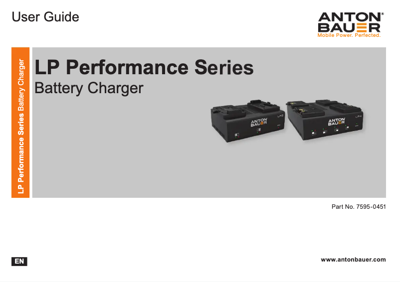 Page 1 of the manual User Manual Anton/Bauer LP4
