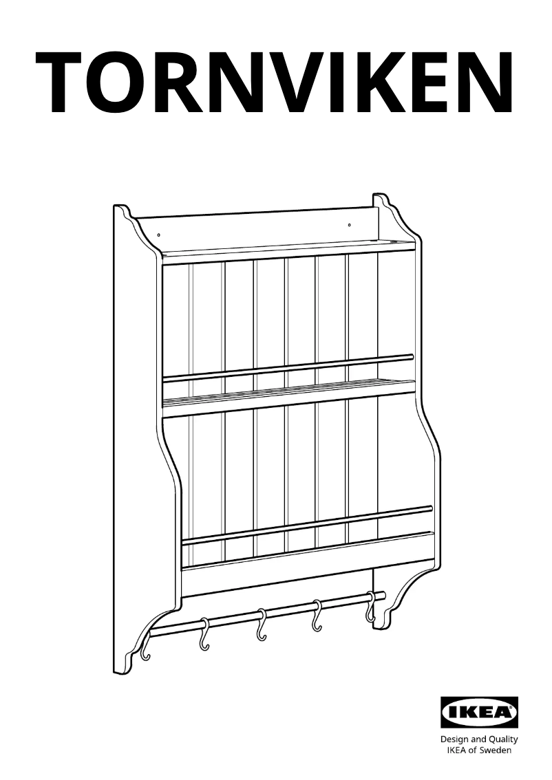 Page 1 de la notice Manuel utilisateur Ikea TORNVIKEN 504.022.50
