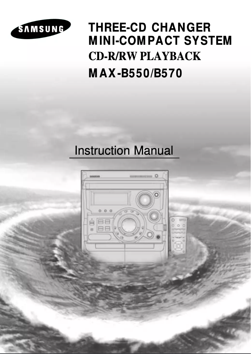 Page 1 de la notice Manuel utilisateur Samsung MAX-B550