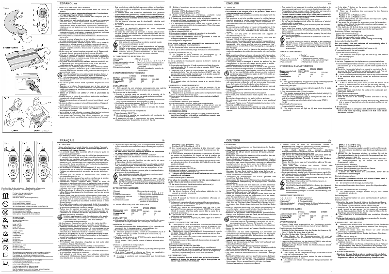 Page 1 de la notice Manuel utilisateur Solac CT8651