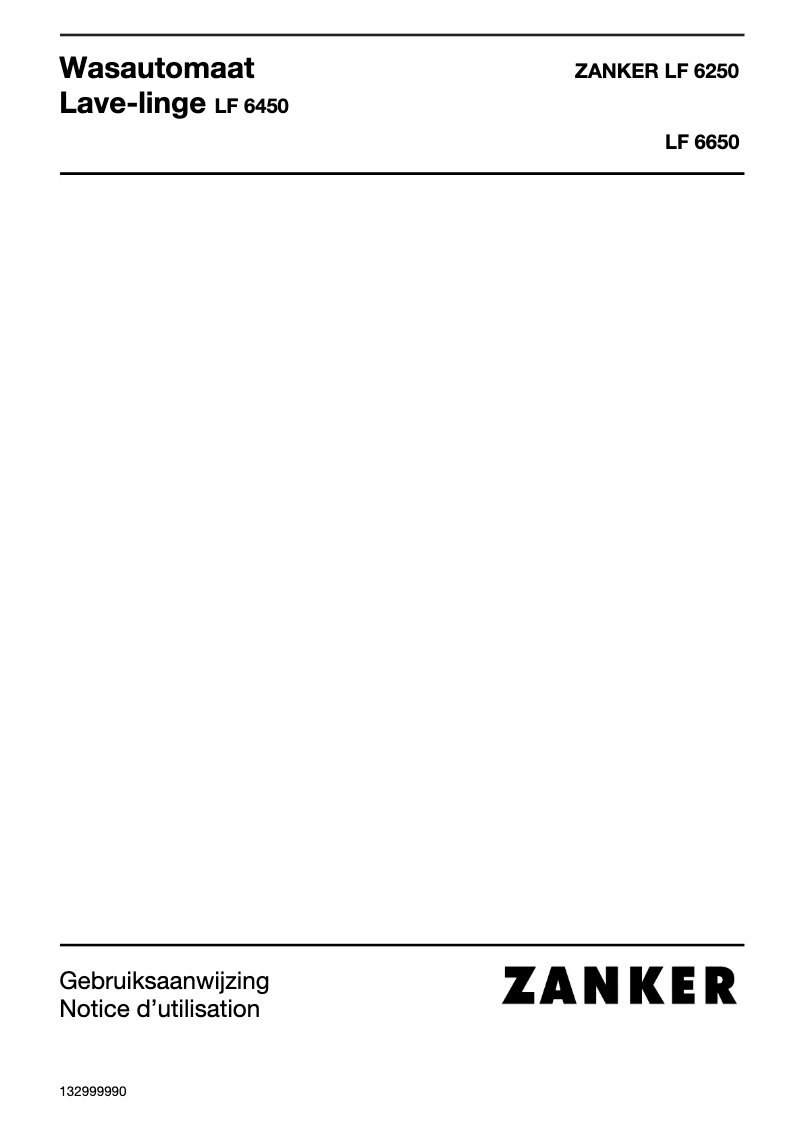 Page n°1 - Manuel utilisateur Zanker LF6250