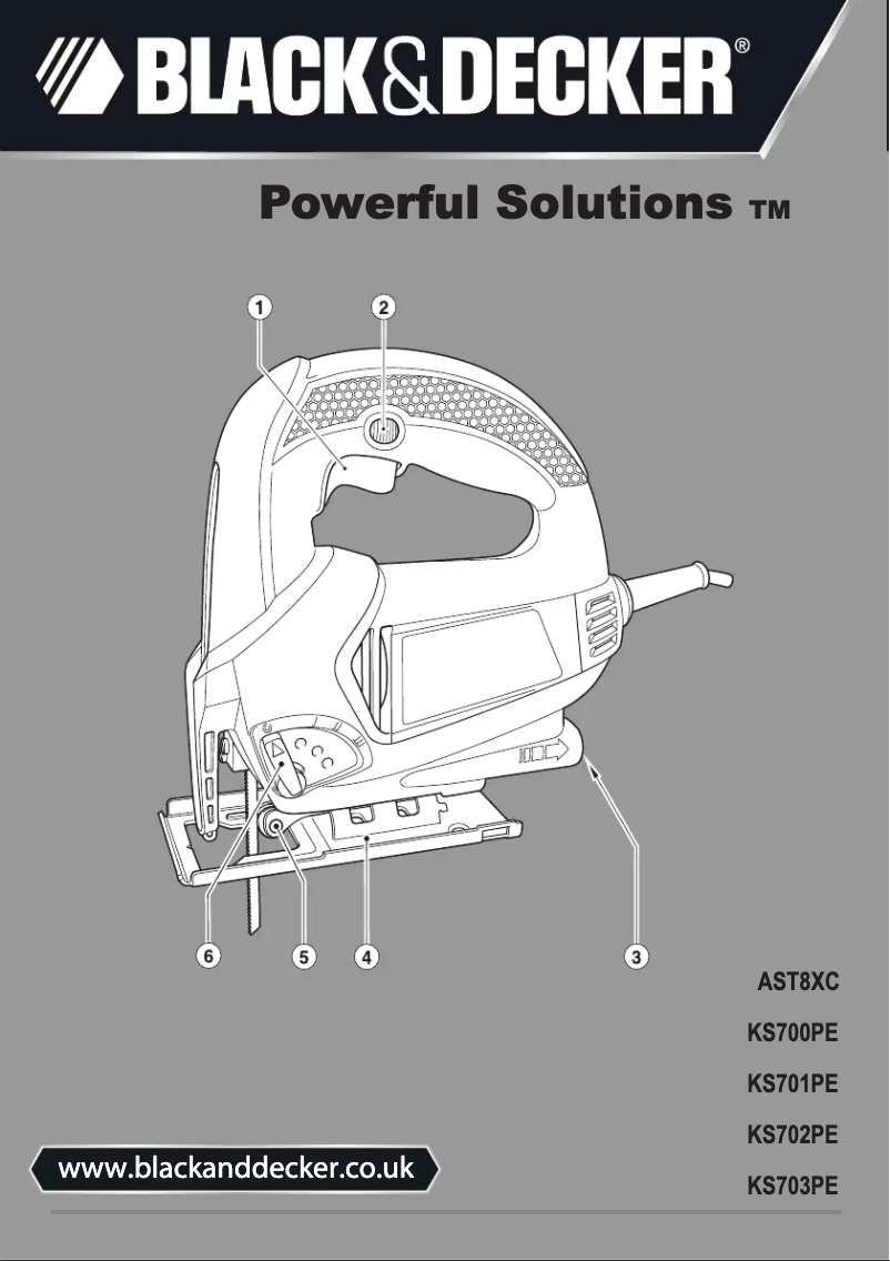 Página 1 del manual Manual de usuario Black & Decker KS700PE