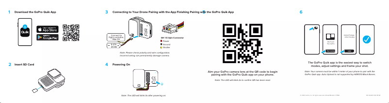 Página 1 del manual Guía de inicio rápido GoPro HERO 10 Black Bones