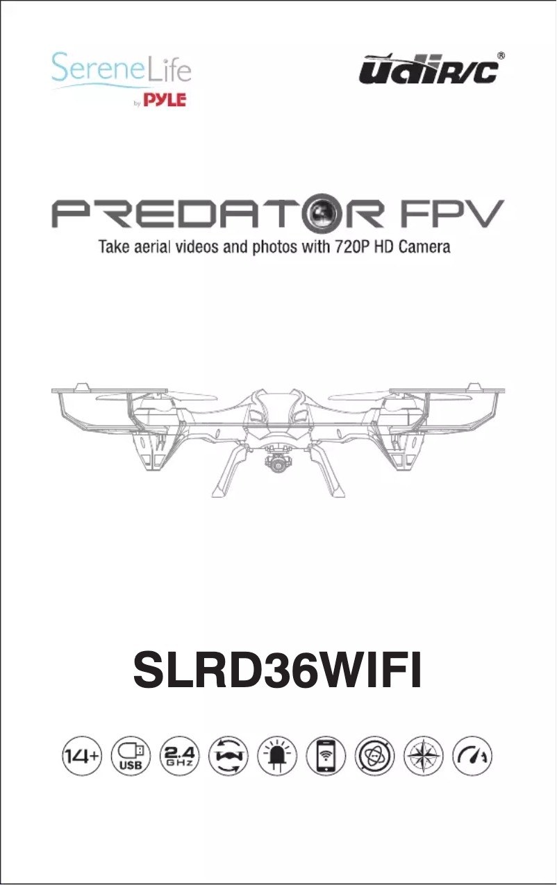 Page n°1 - Manuel utilisateur SereneLife Predator FPV