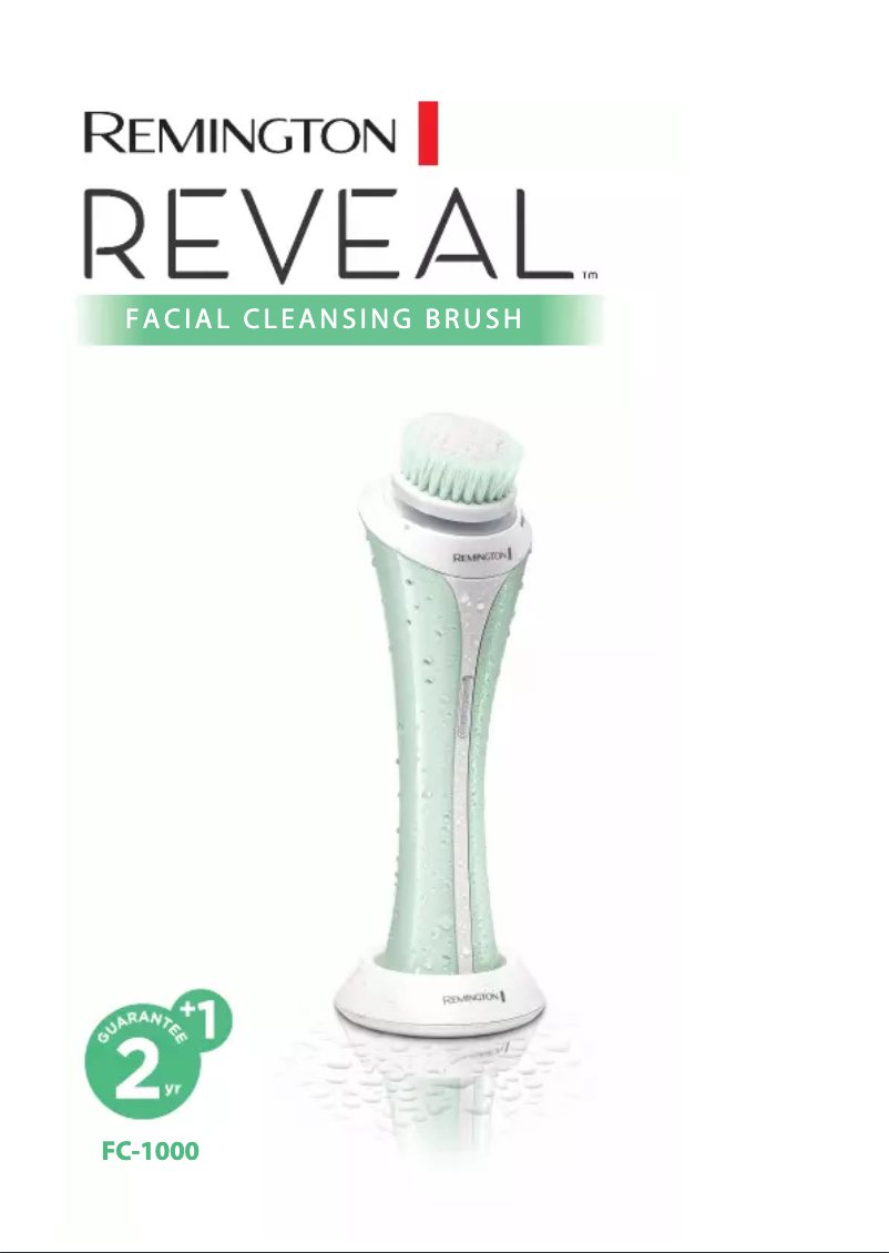 Page 1 de la notice Manuel utilisateur Remington Reveal Facial Cleaning Brush FC-1000