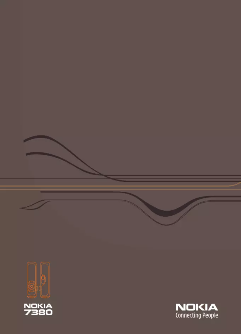 Page n°1 - Manuel utilisateur Nokia 7380