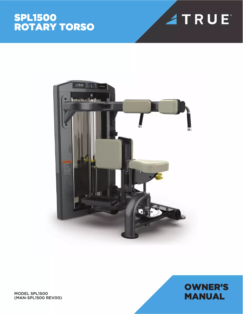 Page 1 de la notice Manuel utilisateur True SPL1500