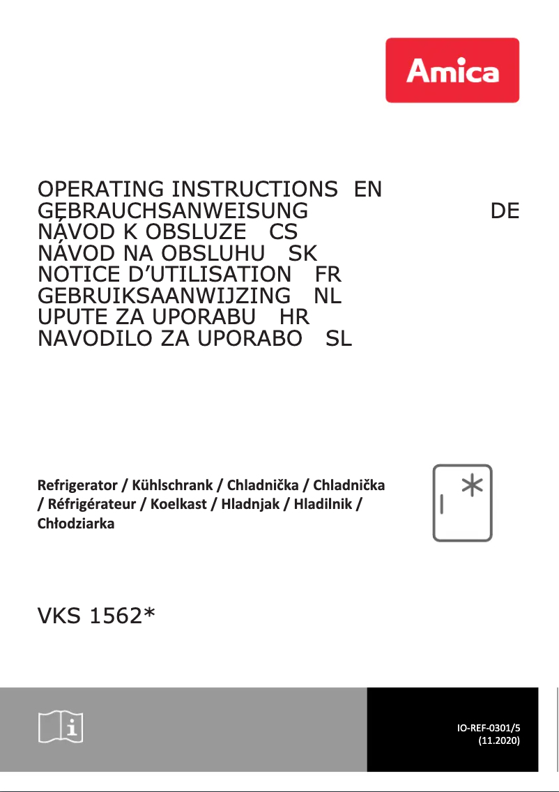 Página 1 del manual Manual de instrucciones Amica VKS 15620-1 R