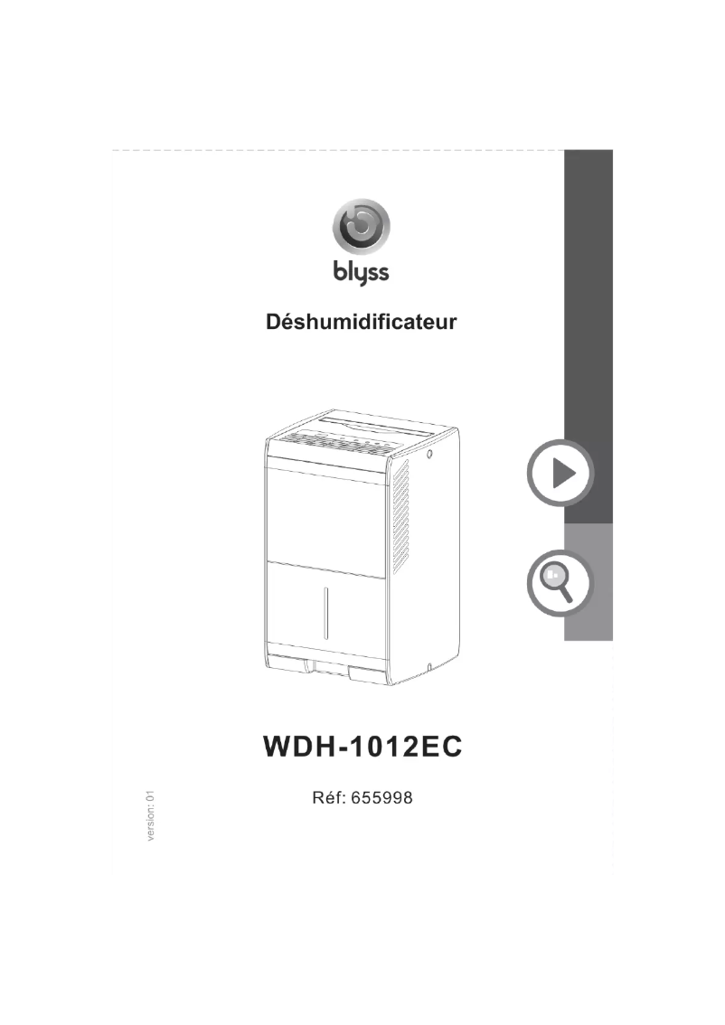Image de la première page du manuel de l'appareil WDH-1012EC