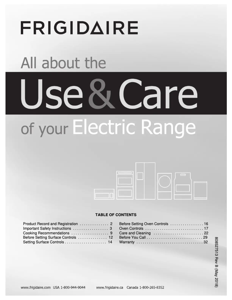 Page n°1 - Manuel utilisateur Frigidaire FFEF3012UB