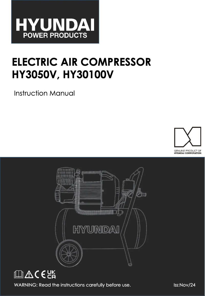 Page 1 de la notice Manuel utilisateur Hyundai HY3050V