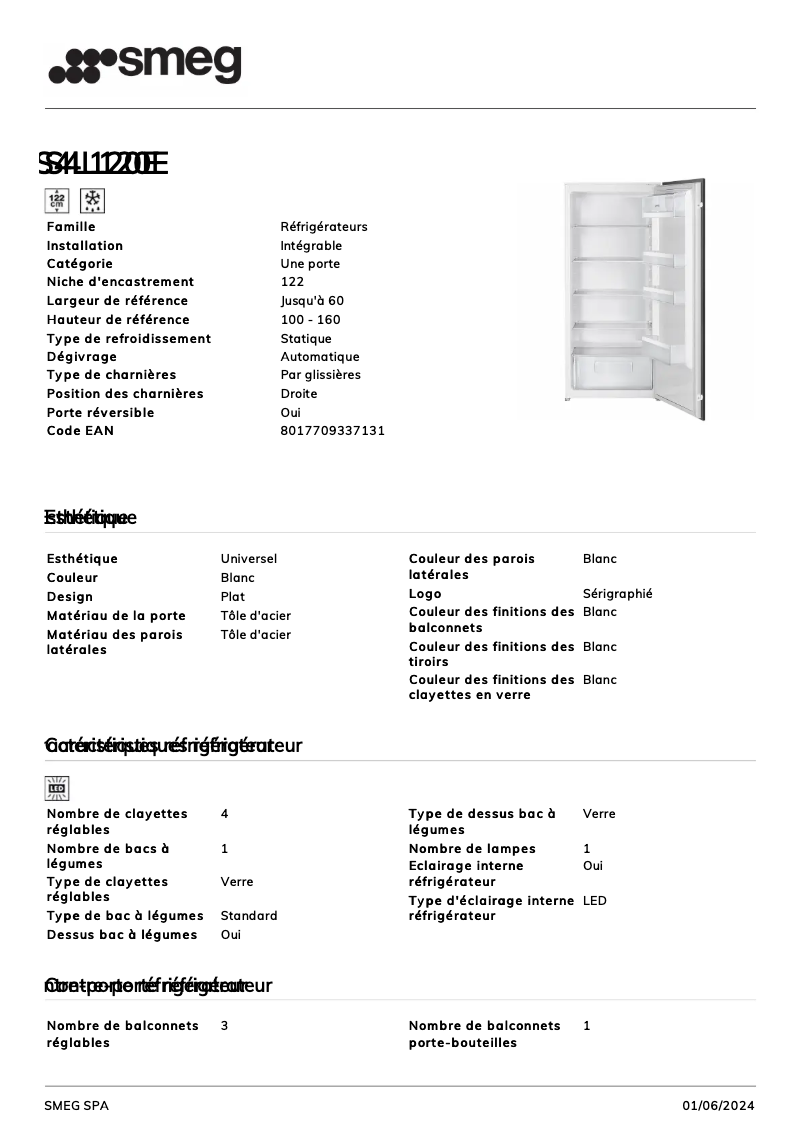 Image de la première page du manuel de l'appareil S4L120E