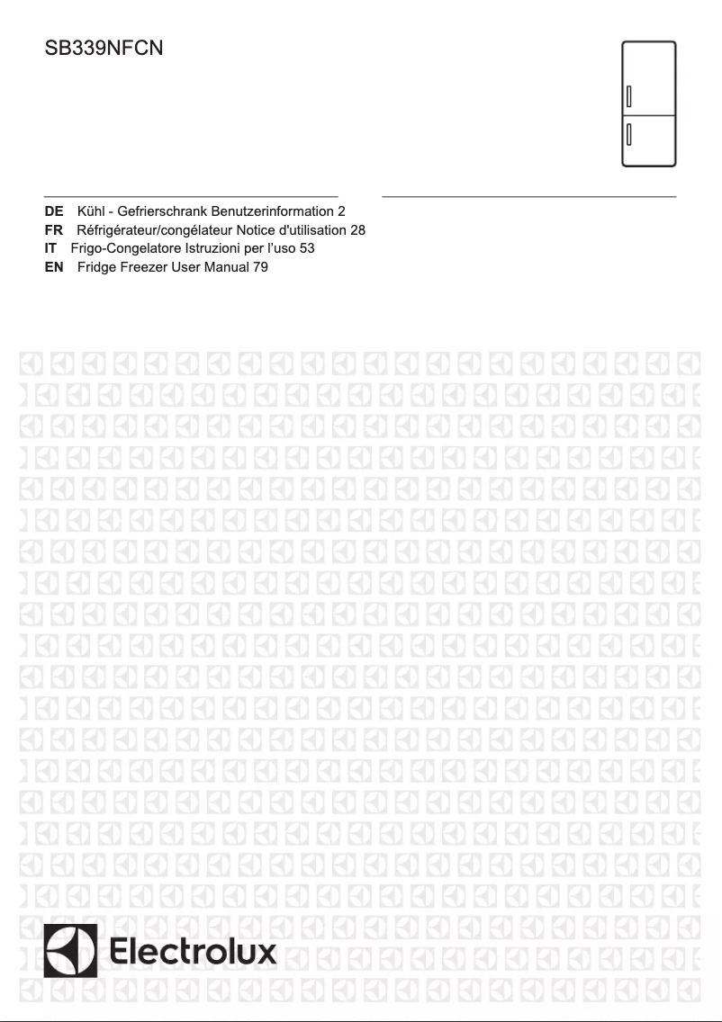 Page 1 de la notice Manuel utilisateur Electrolux SB339NFCN