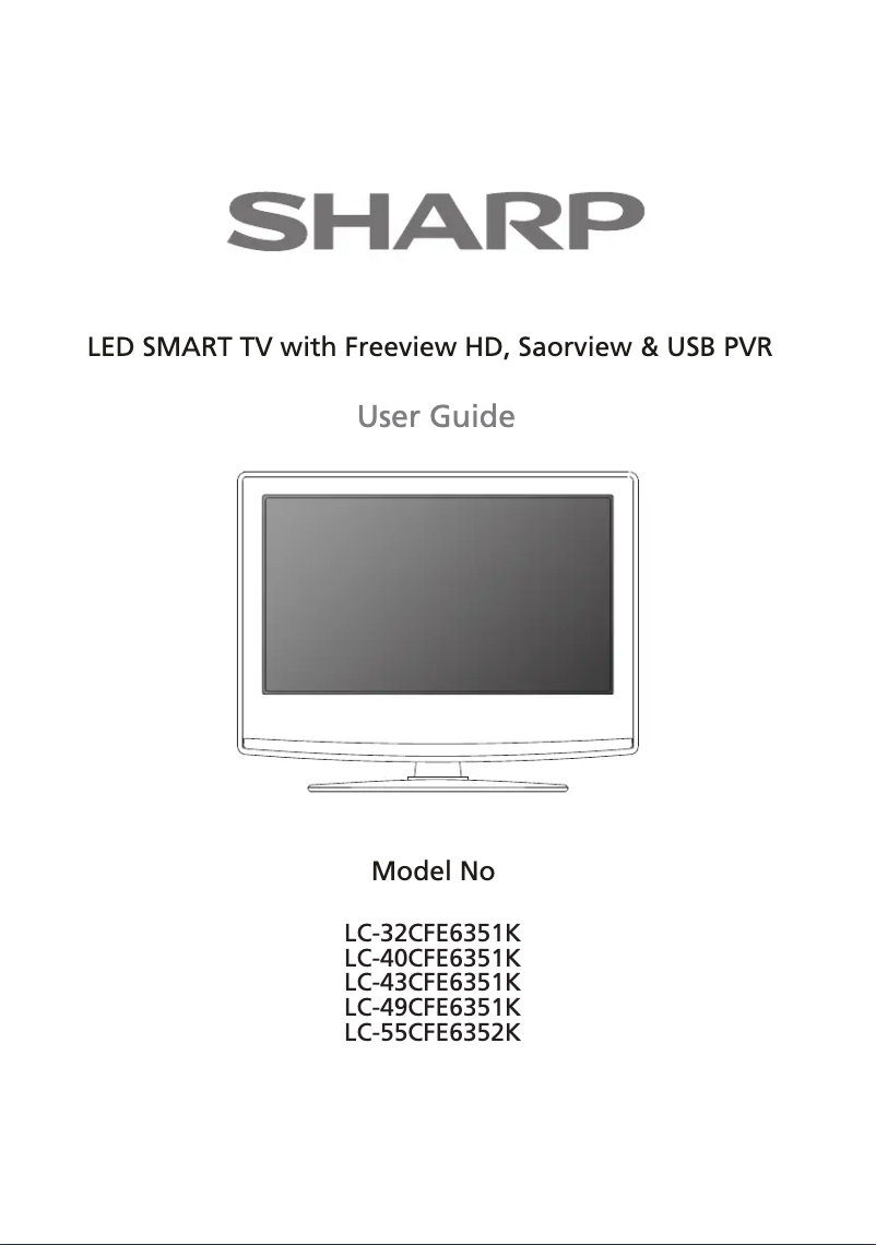 Page n°1 - Manuel utilisateur Sharp LC-32CFE6351K