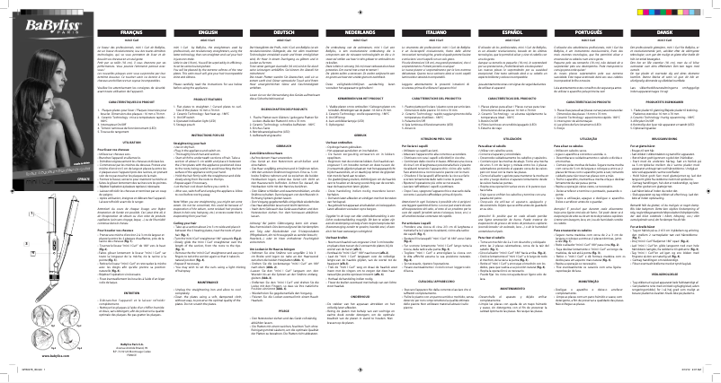 Page 1 de la notice Manuel utilisateur BaByliss Mini iCurl GPB007E