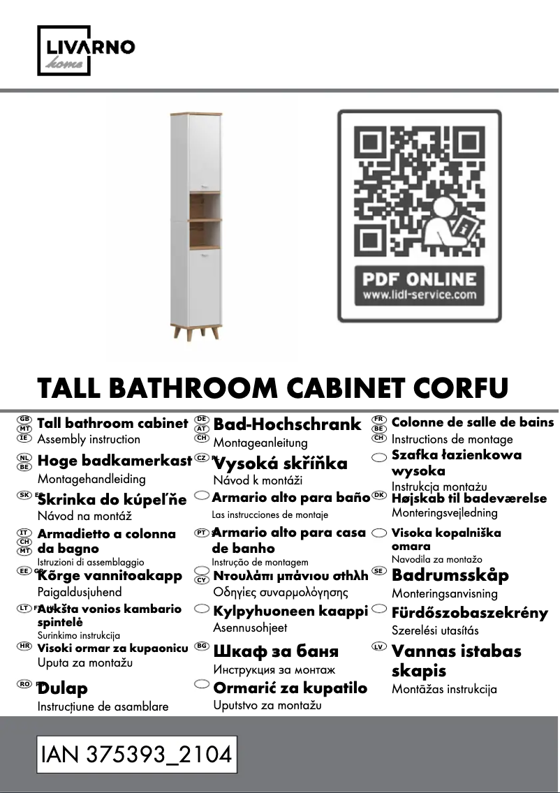 Page 1 de la notice Manuel utilisateur Livarno Lux IAN 375393