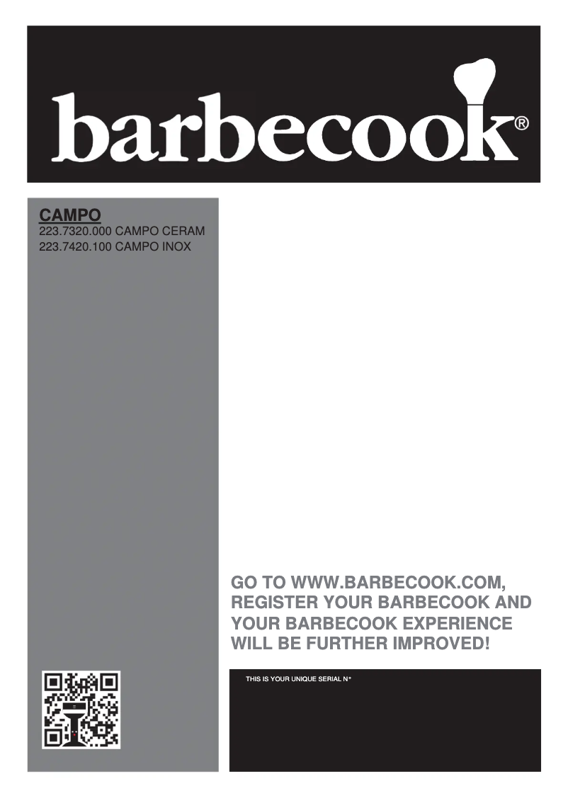 Image de la première page du manuel de l'appareil Campo 2.0 Ceram