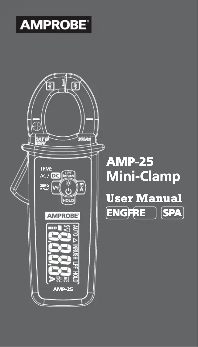 Imagen de la primera página del manual del dispositivo AMP-25