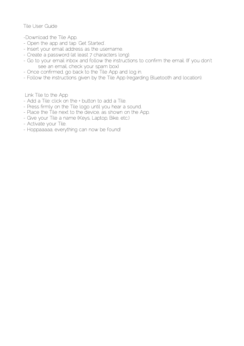 Image de la première page du manuel de l'appareil Sticker