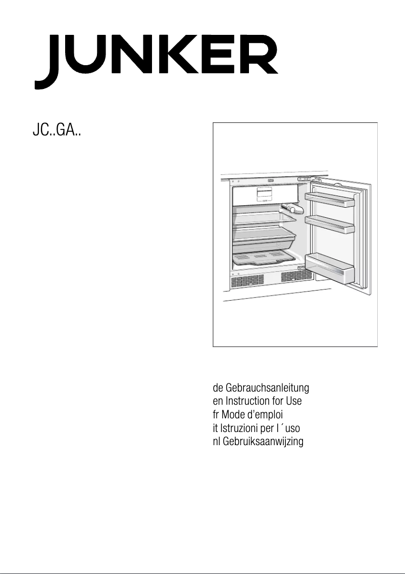 Page n°1 - Manuel utilisateur Junker JC15GA20