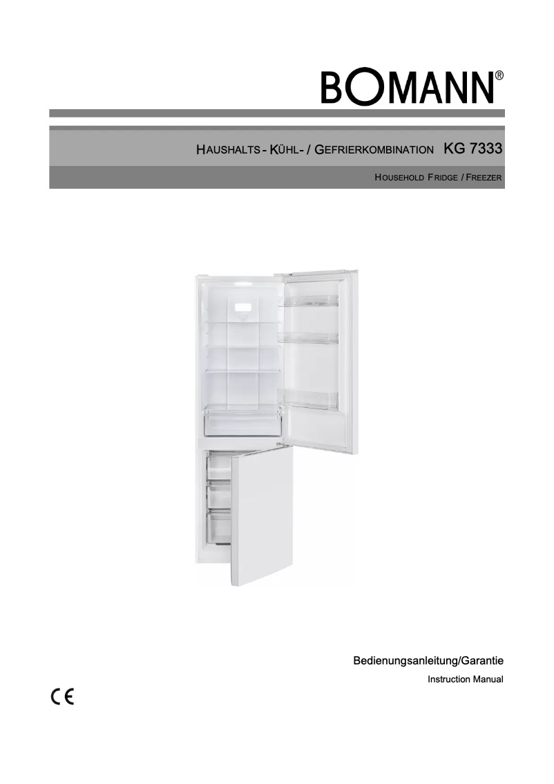Image de la première page du manuel de l'appareil KG 7333