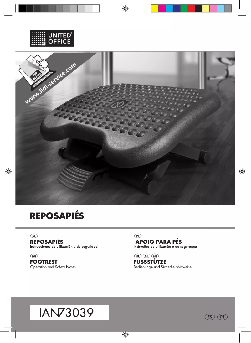 Page 1 de la notice Manuel utilisateur United Office IAN 073039