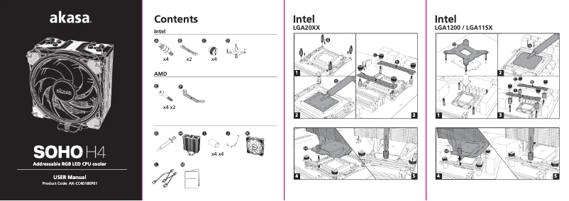Image de la première page du manuel de l'appareil Soho H4