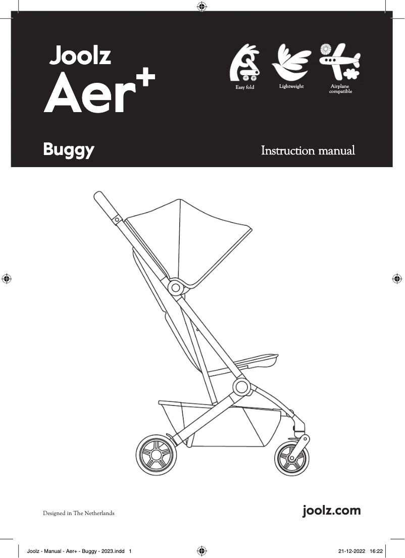 Page 1 de la notice Manuel utilisateur Joolz Aer