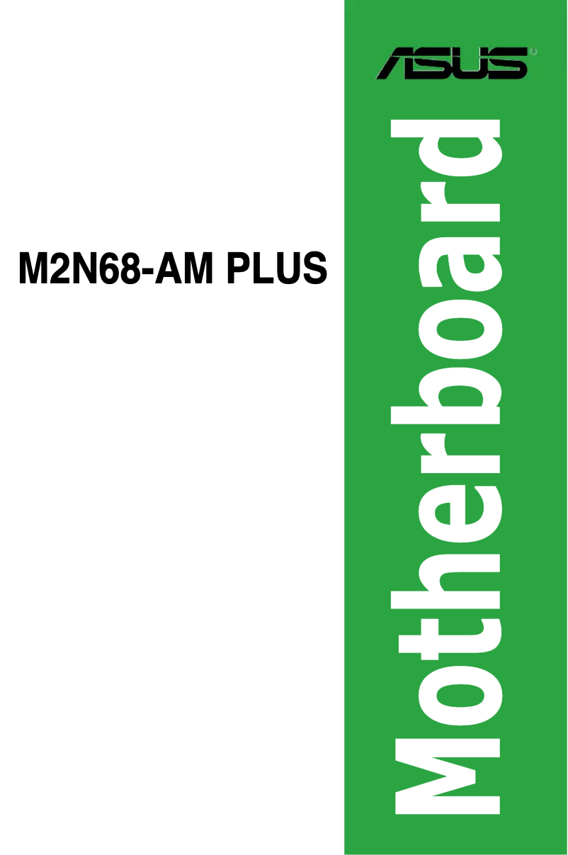 Page n°1 - Manuel utilisateur Asus M2N68-AM Plus