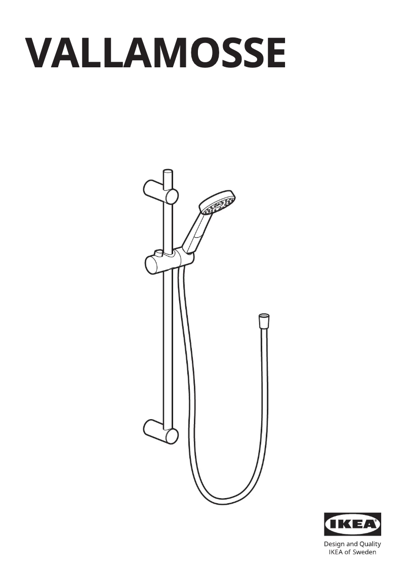 Page 1 de la notice Manuel utilisateur Ikea VALLAMOSSE 103.496.60