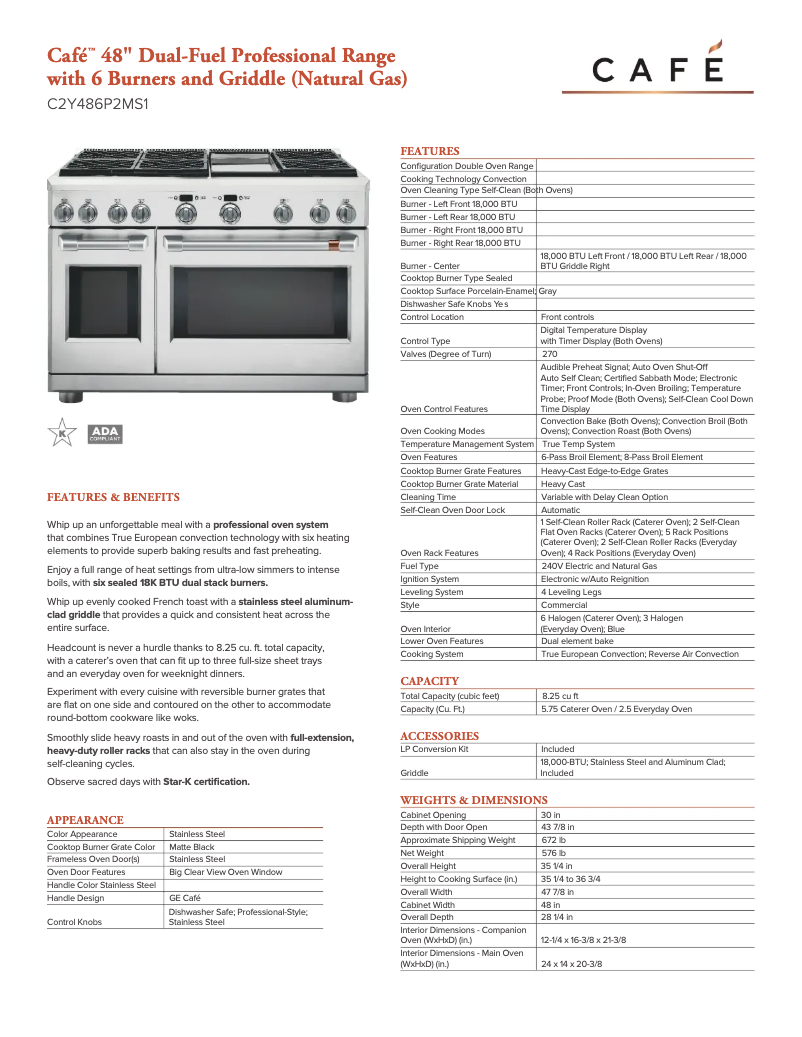 Image de la première page du manuel de l'appareil C2Y486P2MS1