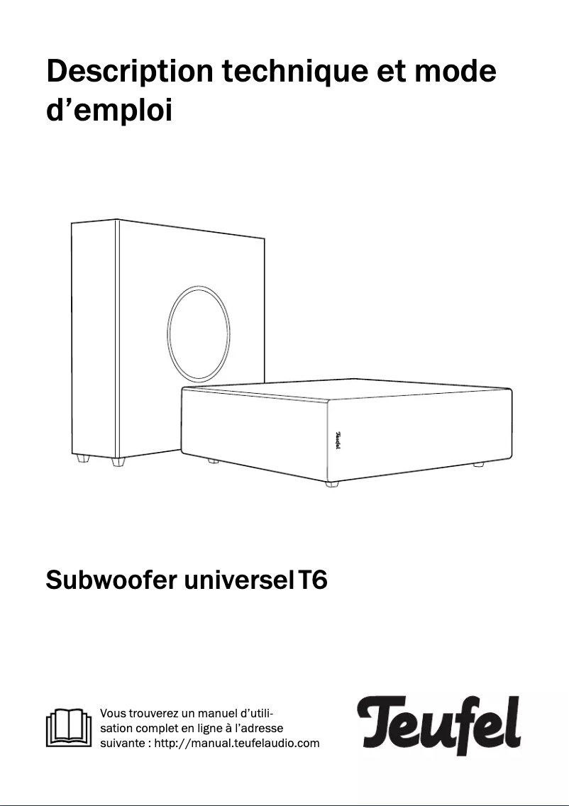 First page image of the manual for T6