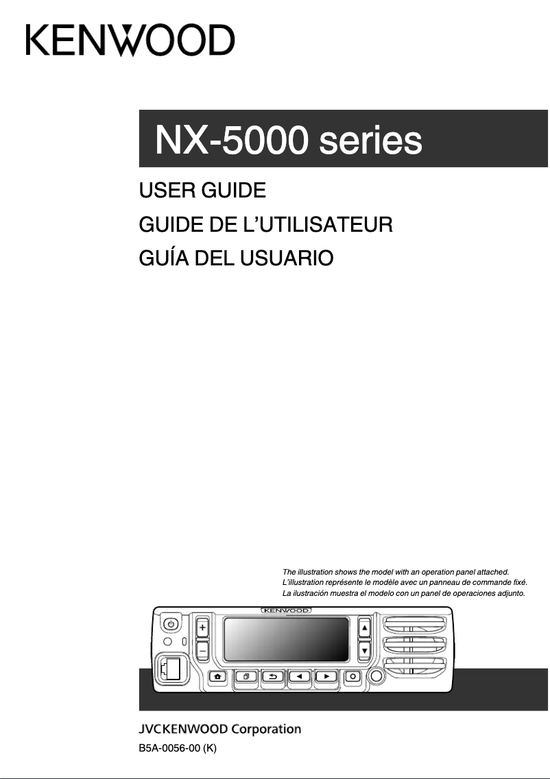 Page 1 de la notice Manuel utilisateur Kenwood NX-5800B