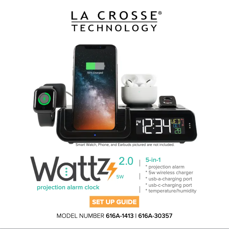 Page 1 de la notice Manuel utilisateur La Crosse Technology 616A-30357