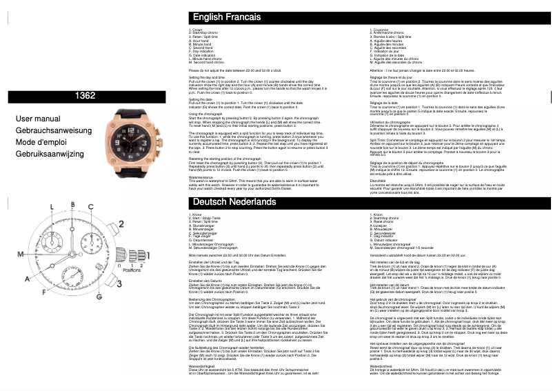 Page 1 de la notice Manuel utilisateur Davis 1362