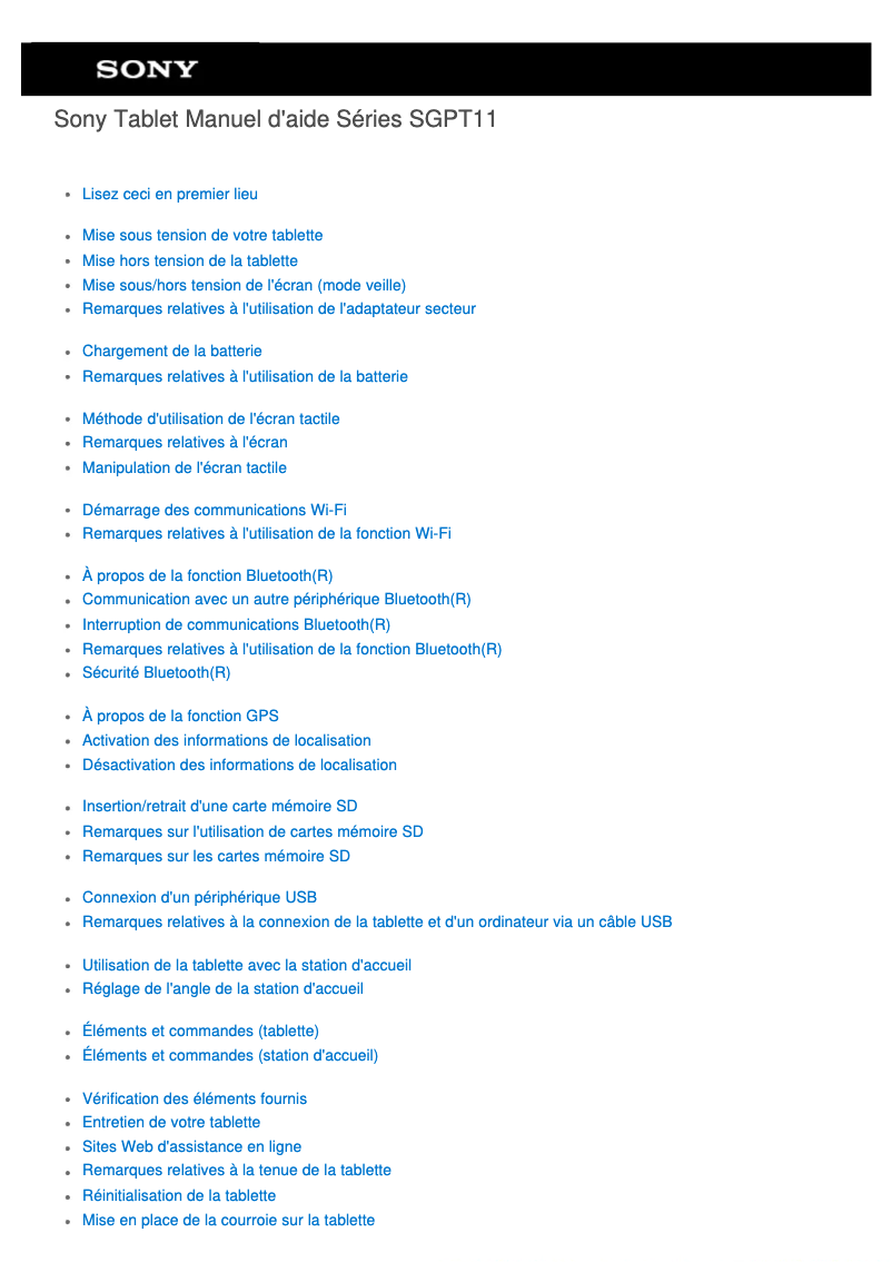 Image de la première page du manuel de l'appareil SGPT112