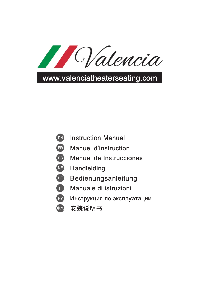 Page 1 de la notice Manuel utilisateur Valencia Verona