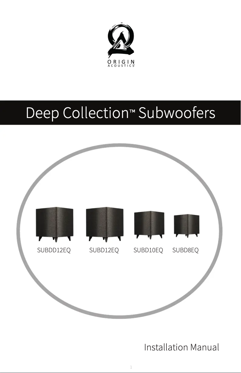 Image de la première page du manuel de l'appareil Deep SUBD10EQ