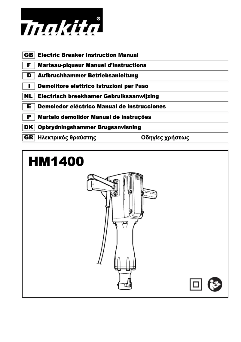 Page 1 de la notice Manuel utilisateur Makita HM1400