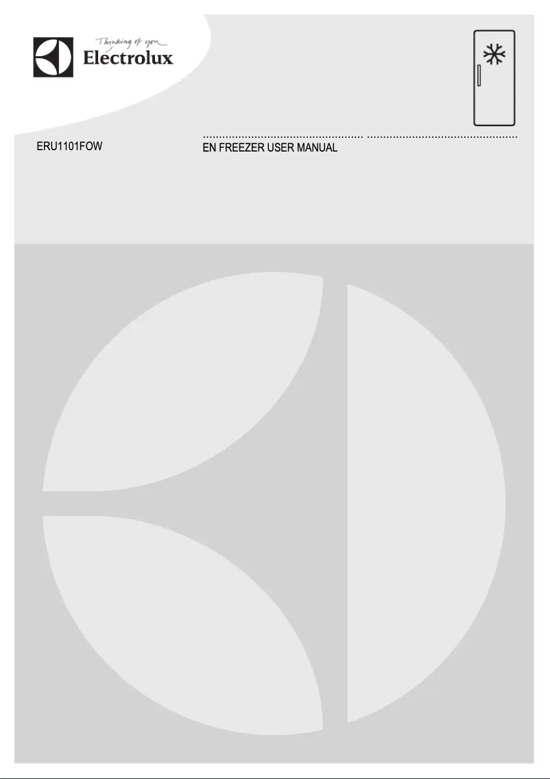 Page 1 de la notice Manuel utilisateur Electrolux ERU1101FOW