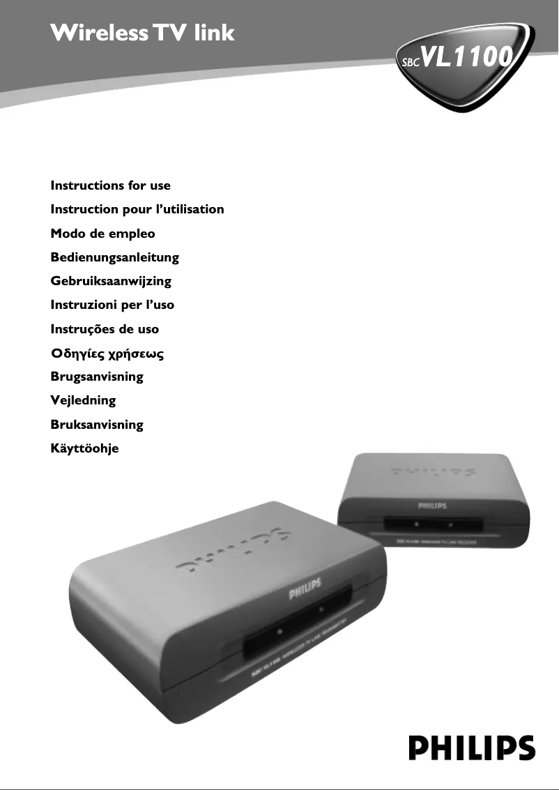 Page 1 de la notice Mode d'emploi Philips SBCVL1100