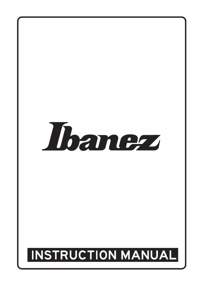 Page n°1 - Manuel utilisateur Ibanez RG7421