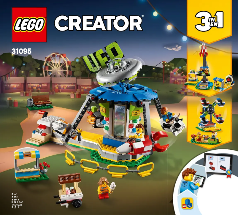 Page 1 de la notice Manuel utilisateur Lego Creator 31095